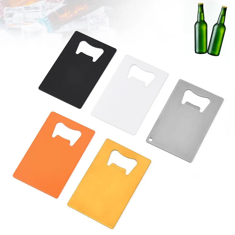 Wholesale Custom Stainless Steel Metal Beer Bottle Openers Business Credit Card Bottle Opener Logo Customization for Business