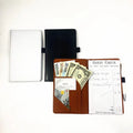 Custom Pu Leather Check Presenters for Restaurants Guest Check Presenter Menu Holder Server Bill Holder