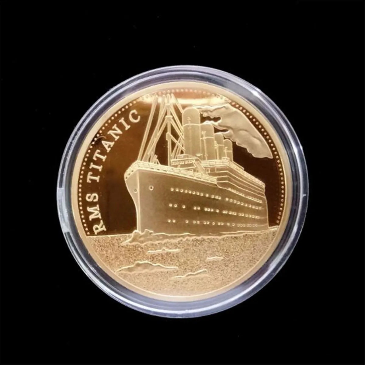 RMS Titanic Commemorative Coin the Voyage Sailing Map Souvenir Collection Coin Gifts