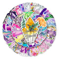 Dragonfly Decor Art Graffiti Paper Stickers Natural Crystals for Bottle Laptop Car rainbow Sticker Pack