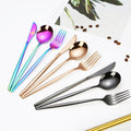 Home and Kitchen Amazonn Hot Selling Products Dinnerware Sets Luxury Ensemble De Couverts Dore De Table with Gift case