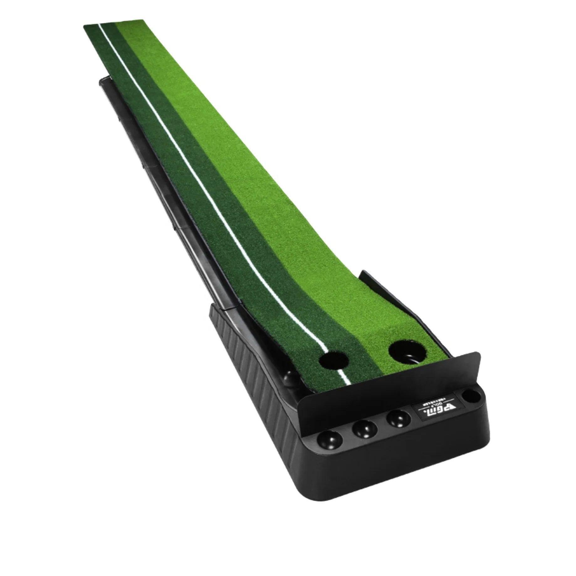 Wholesale Golf Putting Green Mat with Auto Ball Return System PVC/PET Resin 3M Size-Mini Golf Game Practice Equipment Golf Gifts