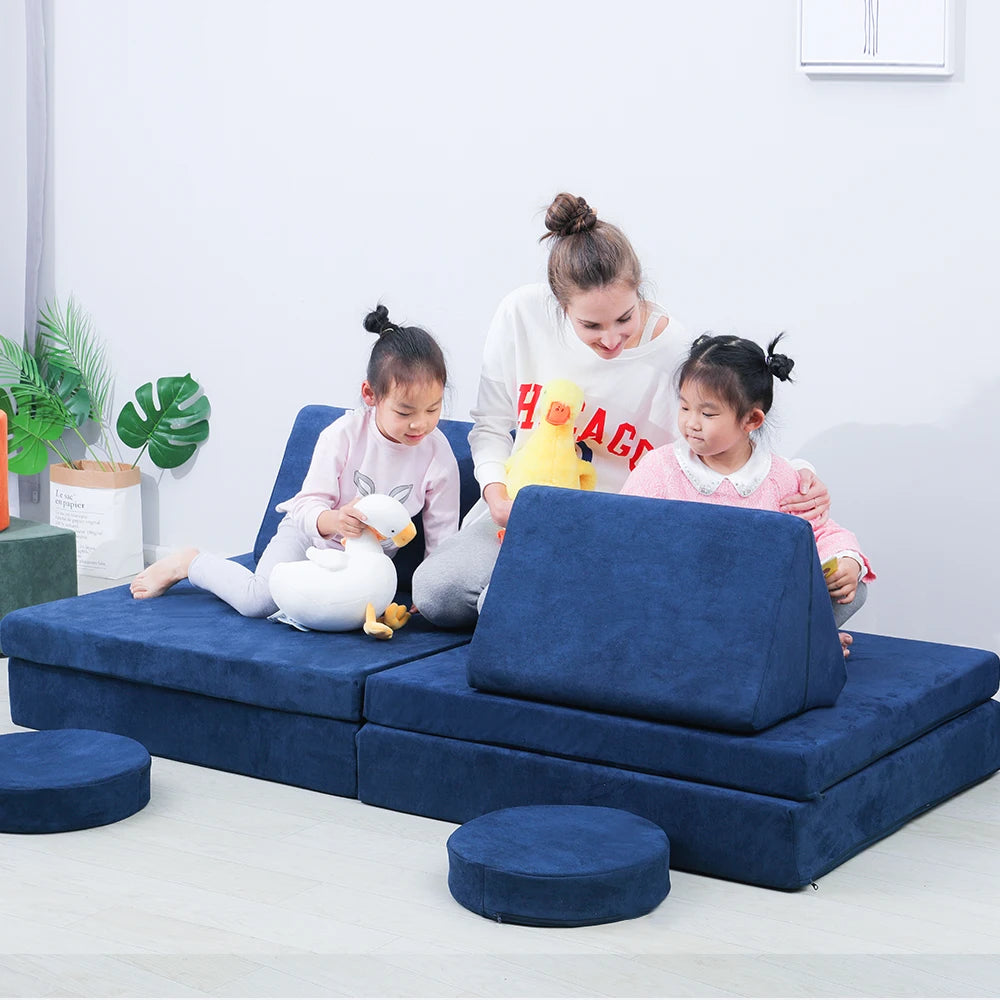 SAIEN Popular Modular Kids Foam Play Couch Fun Game Playroom Children Play Sofa Cushion Kid Sofa