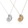 Fashion Non Tarnish Gold Silver Plated Conch Shaped Pendant Sea Snail Necklace Jewelry for Woman