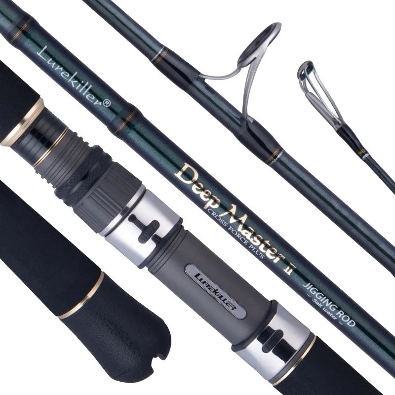 Lurekiller Deep Master II Slow Jigging Rod Lure Wt. 100-300g 20kg Spinning/Casting Japan Fuji Baot Jigging Rod