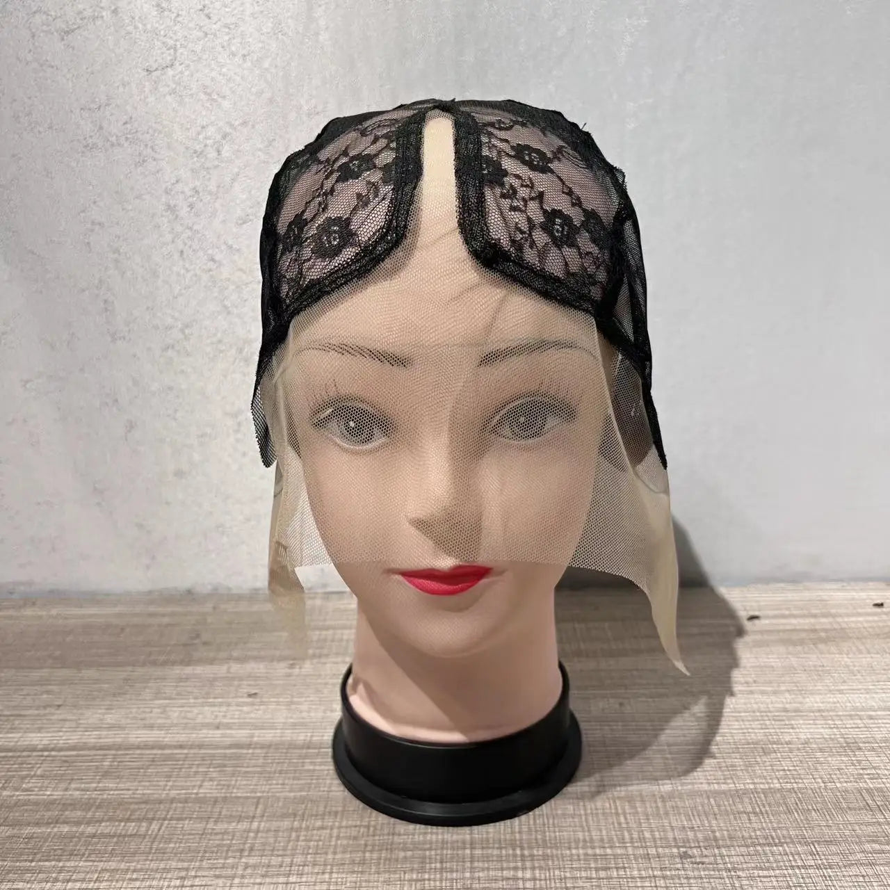 Wholesale Mesh Weaving Cap Breathable Material Black Beige Front Lace Wig Caps for Making Wigs