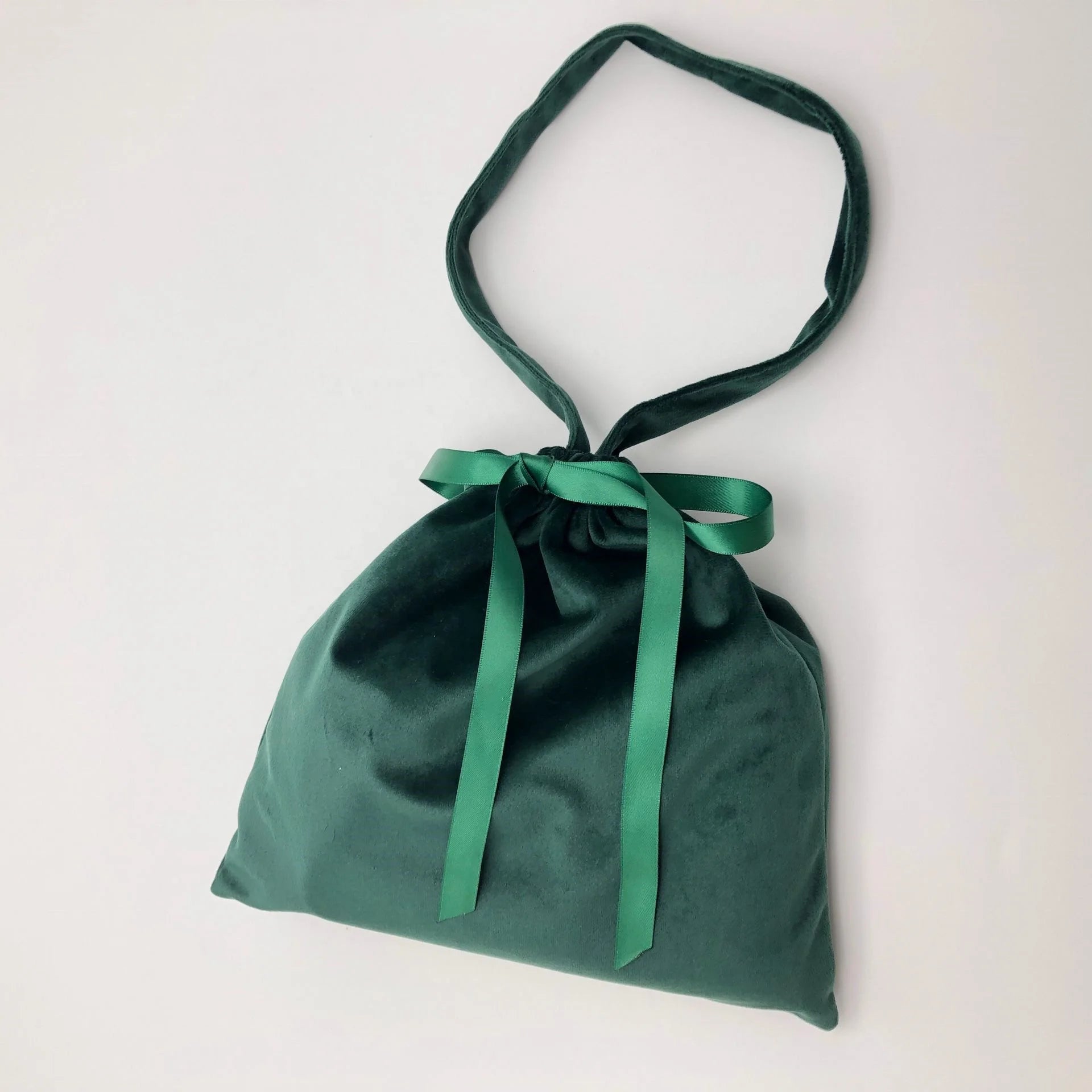 Customized Velvet Gift Drawstring Bag With Handle Velvet Packaging Bag