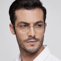 Fashion Rimless Eyeglass Optical Glasses Frames Spectacle Pure Titanium Men Eyeglasses Frames 2025