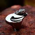 SS8-938R New Arrival Creative Design Stainless Steel Snake Ring for Men Biker Punk Exaggerated Personality Jewelry Wholesale
