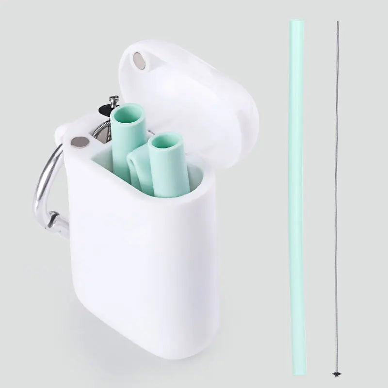Food Grade Small Non-Toxic Safe Softly Easy Clean Silicone Straw