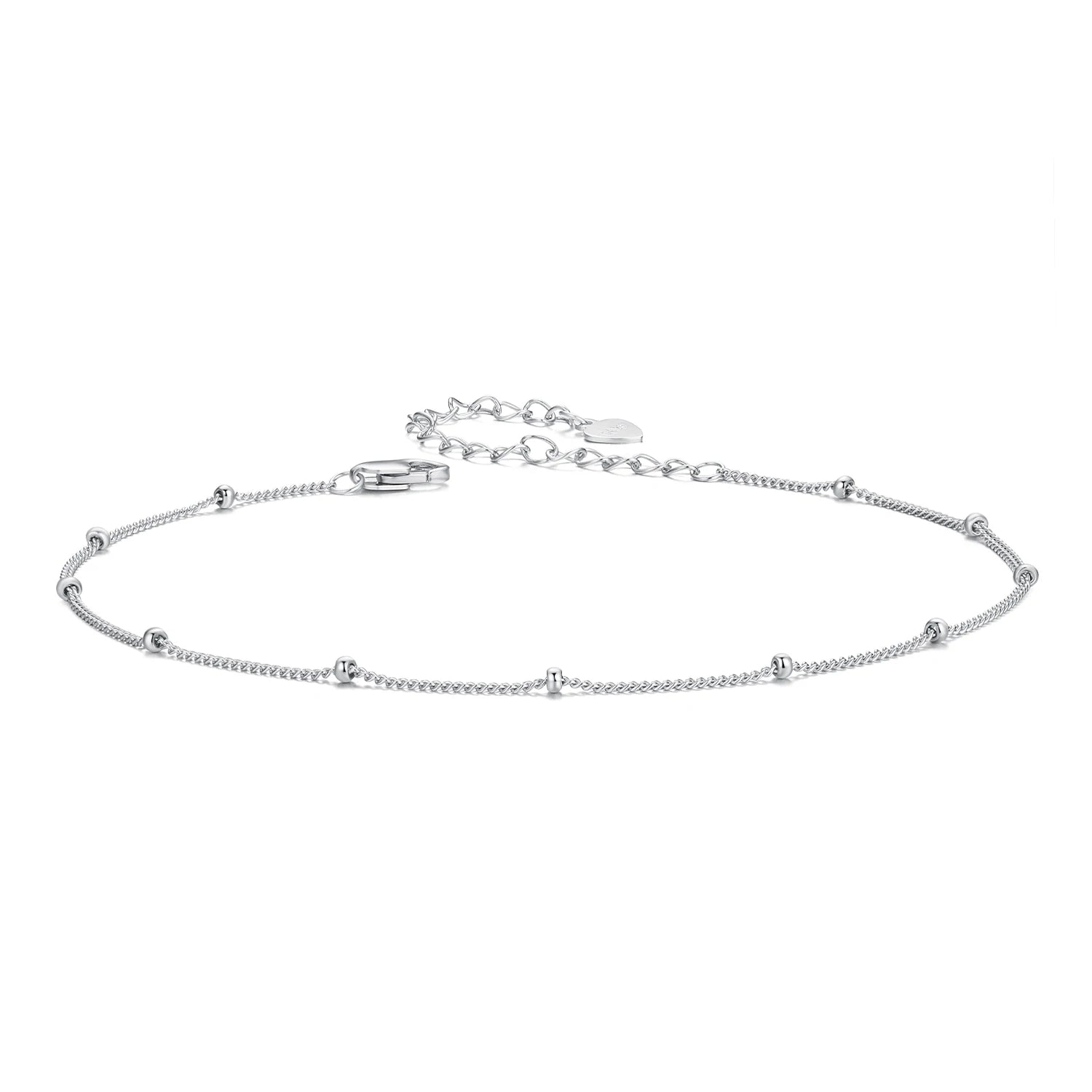 925 Sterling Silver Snake Chain Anklet Bracelet Adjustable Beach Ankle Bracelets for Women Foot Chain Jewelry