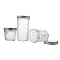 Factory Wholesale Diamond Shape 8 oz 16 oz Glass Storage Jar Caviar Glass Jar With Aluminum Cover