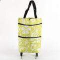 Hot Sale Waterproof Shopping Trolley Bag Foldable Cart Tote Bag With Wheels