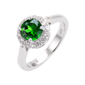 Abiding Jewelry Custom Jewelry Halo Rings Sterling 925 Silver Rings Gem Stone Anniversary Rings