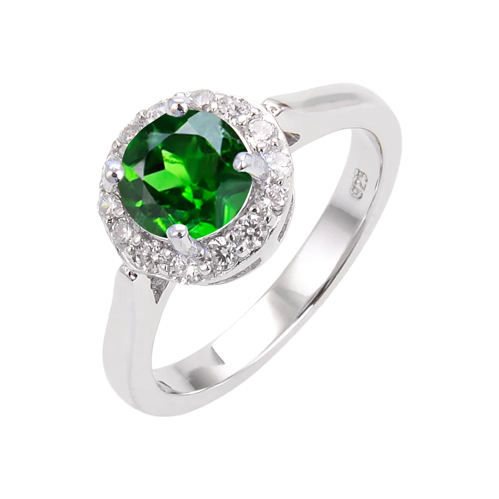 Abiding Jewelry Custom Jewelry Halo Rings Sterling 925 Silver Rings Gem Stone Anniversary Rings