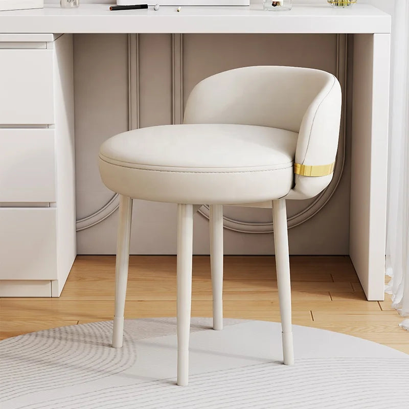 MAITIAN Modern Minimalist Mesh Plastic Breathable Shoe-Changing Stool Small Footprint Dormitory Bedroom Dressing Table Chair