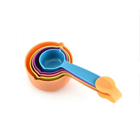 Wholesale Kitchen Cooking Multifunction Food Coffee Tea 5 Pcs Plastic Measuring Cup Set