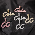 Hiphop Jewelry Custom Name Pendants for Necklace Brush Cursive Letter Two Tone Name Necklace Diamond Personalized Chain