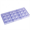 Strawberry Shape 21 Cavity Fondant Cake Candy Moulds 3D Clear Plastic Chocolate Mold for Baking Tool