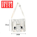 Custom Logo Korean Trendy Vintage Messenger Bag Student Nylon Waterproof Canvas Shoulder Bag