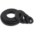0.1mm 0.5mm 1mm Customized Black Nylon Plastic Flat Plain Shim Washers