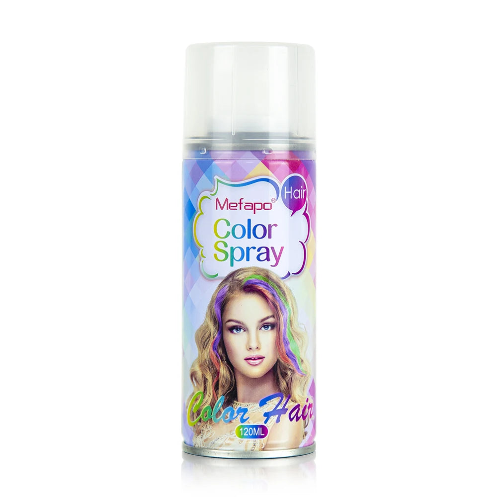 Fast Ship China Factory Wholesale Mefapo Private Label Hair Spray Color Natural Temporary Instant Hair Color Spray
