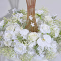 EG-VP004 Qingdao Elegant Luxury White Floral Ring Decoration for Wedding Candelabra Centerpieces