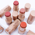 Ultra-Luxe High Pigment Lightweight Blush Cruelty-Free Rosy Flush Creamy Blush Stick Custom Logo Highlighter Contour Blush Stick