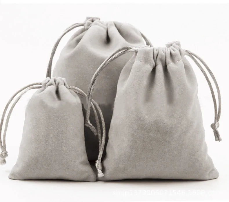 Factory Direct Drawstring Pouch Small Custom Gift Velvet Bag Jewellery Packaging Velvet Pouch