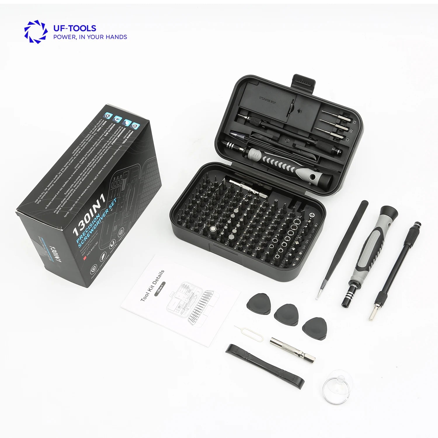 Custom 130 Pcs Watch Phone Watchmaker Screwdriver Repair Tool Set Precision Screwdriver Set for Phone Computer Repair