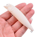 9.6g/9cm Unpainted Fishing Lures Blank Popper Lures Unpainted Topwate Baits