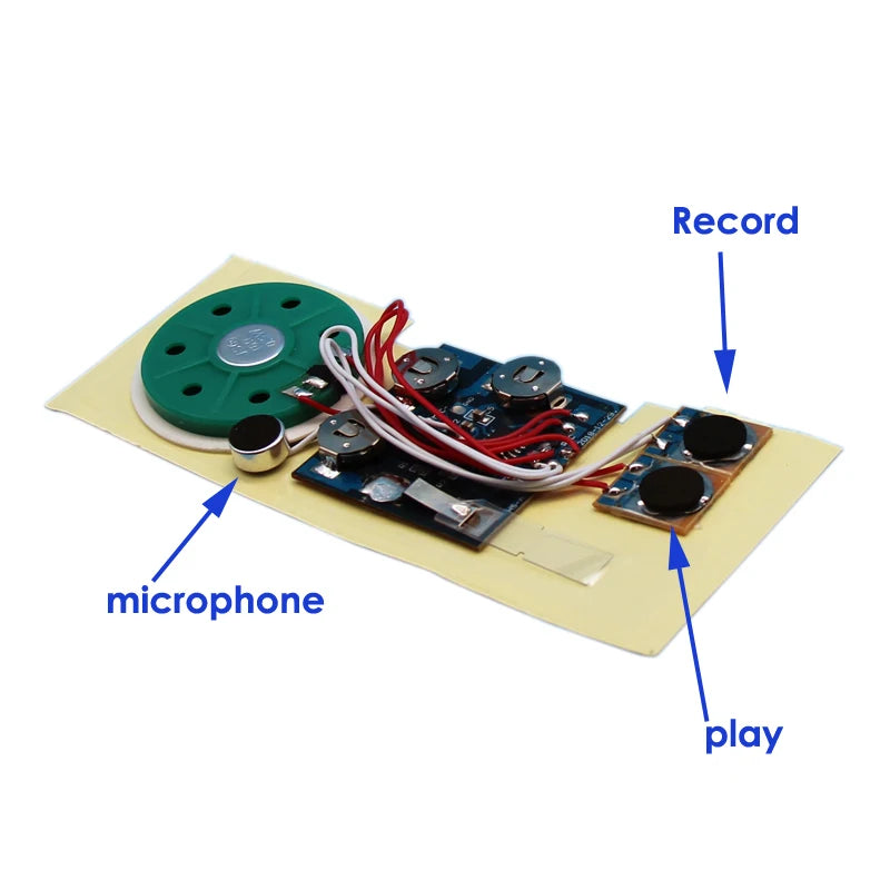 Audio Recordable Recorder Lighting Sensor Module Chip Recordable Music Voice Recorder Chip Speaker for Greeting Card