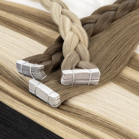 LeShine Wholesale Russian Tape in Hair Extensions 100% Human Virgin Tape in Human Hair Tape Hair Extensions