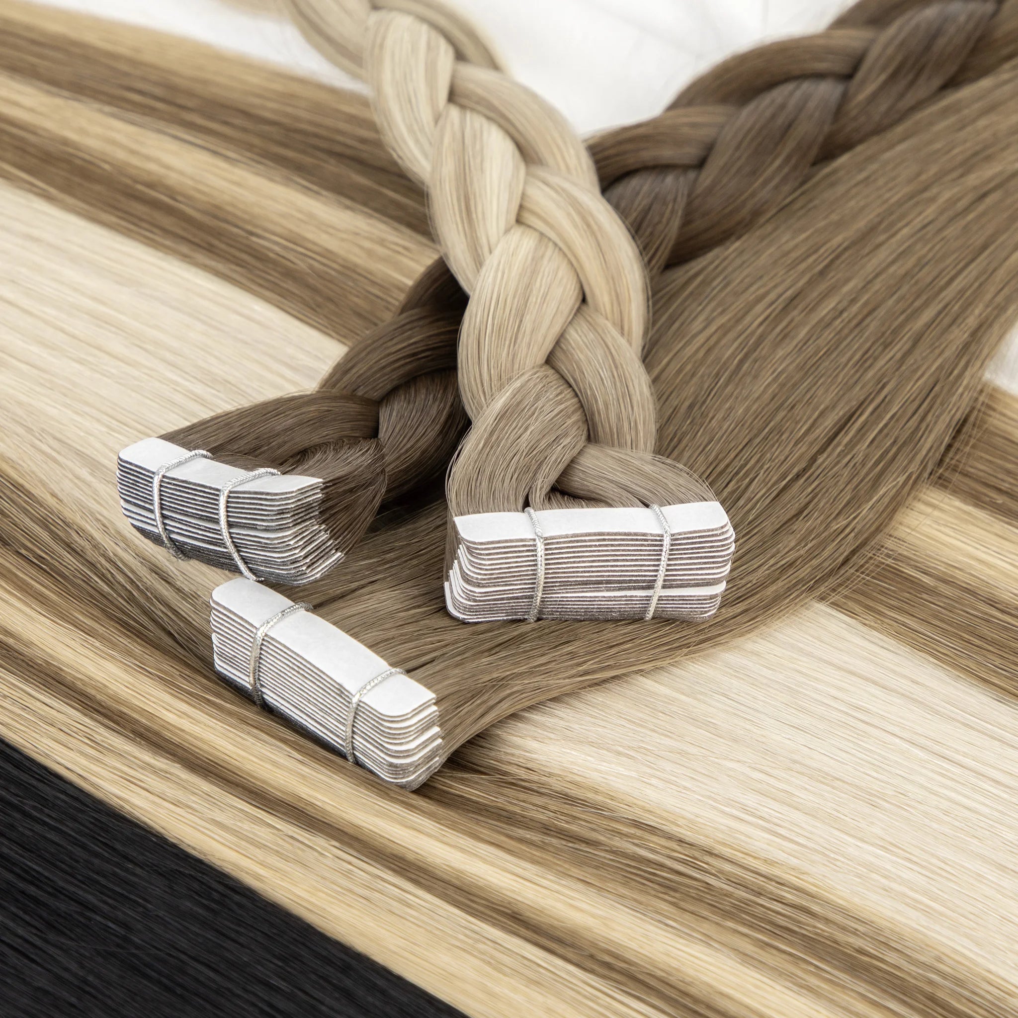 LeShine Wholesale Russian Tape in Hair Extensions 100% Human Virgin Tape in Human Hair Tape Hair Extensions