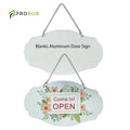Prosub Aluminum Sublimation Door Sign Plaque Blank Custom Printing Home Hotel Office Sublimation Hanging Welcome Door Plate
