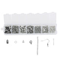 DIY Jewelry Accessories Set Stainless Steel Lobster Clasp Closed Single Loop Ear Hook Tail Chain Clamp One Box Make Jewelry Set