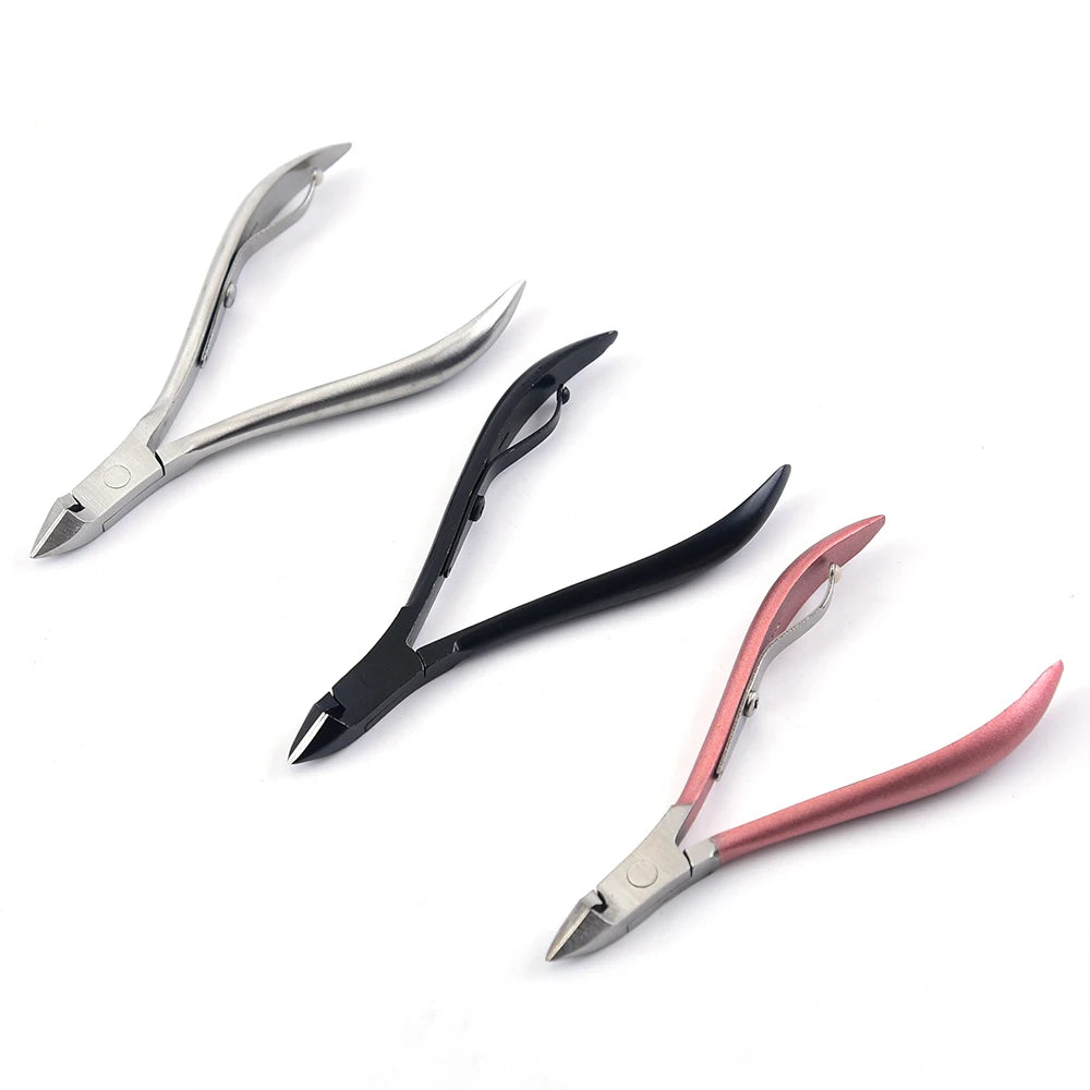Hot Selling Professional Manicure Tools Stainless Steel Cuticle Nipper Trimmer for Ingrown Nail Correction on Fingers Feet Toes