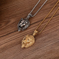 Men's Necklace Stainless Steel Lion Pendant Punk Style Rock Hip Hop Necklace Jewelry Men Birthday Gift