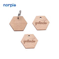 Custom Wooden Name Tag for Pet Collar Laser Engrave Dog Cat Tag Blank Wood Charms