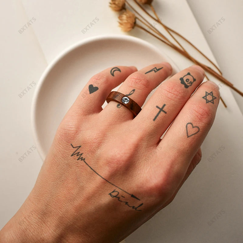 BXTATS Long Lasting Semi Permanent Custom Stock Herbal Gardenia Juice Henna Semi-permanent Tattoo Sticker