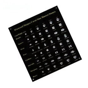 8 Shapes Carat Size Master Stones From 0.5 Ct -3 Ct Cubic Zirconia Diamond Gemstool Master Tester Tools Set