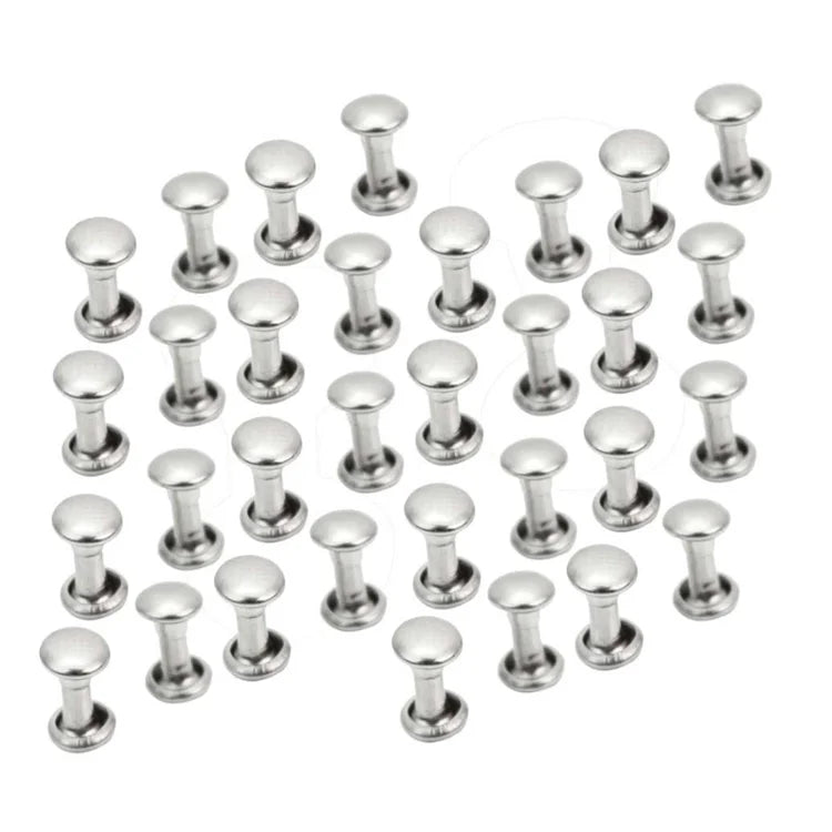Double Side Sewing Metal Rivets Punk Spike Decoration Snap Fastener Press Button Craft Screw Nail Strap Rivets for Leather