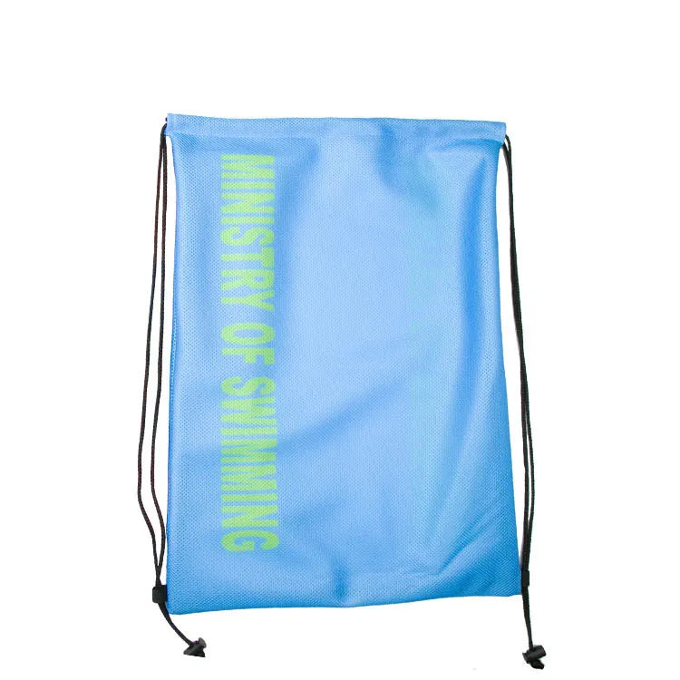 Mesh Drawstring Backpack Bag Multi Functional Mesh Equipment Bag with Drawstring Shoulder Straps for Swimming