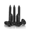 100pcs/bag Black Carbon Steel M1 M2 M2.6 M3 M5 Flat Head Self Tapping Screws Metric Measurement System