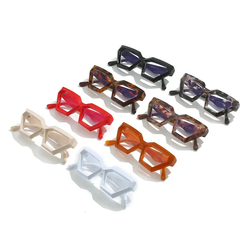 2023 New Designer Prescription Spectacles Frame Thick Frame Square Eyewear Mens Cat Eye Anti Blue Block Eyeglasses