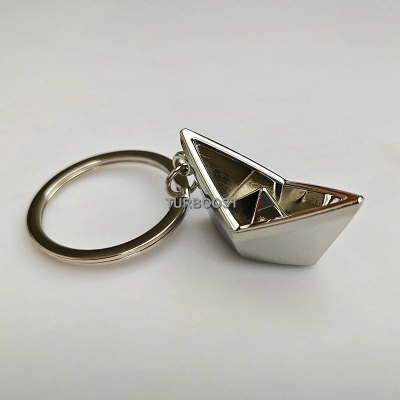 Sailor Keychain | Silver Boat Keyring | Nautical Gift