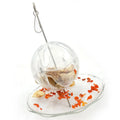 Long-Handled Foraging Ball for Pet Birds - Parrot Foraging Toy Food Dispenser Interactive Puzzle Toy