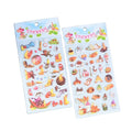 Wholesale Custom 3D PVC Bubble Stickers Lovely Animal Sponge Bubble Decals UV Printing Custom Sticker Cartoon Stickers for Kids