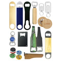Wholesale Price Custom Logo Card Shape Keychain OEM Wood Stainless Steel Metal Openers Unique Design Beer Bottle Opener
