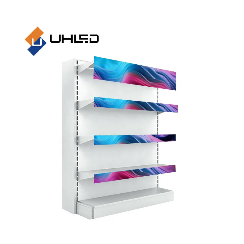 UHLED Digital Shelves Edge Displays Shelf Panel Screen Store Full Color Led Shelves Screen in Supermarket